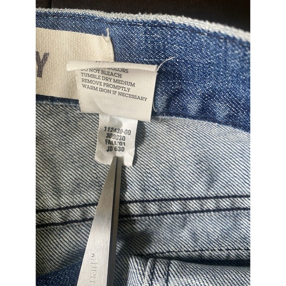 Vintage Y2K GAP Jeans Womens 30x30 Mid Rise Relaxed Straight Army Patch Pockets - Picture 3 of 8